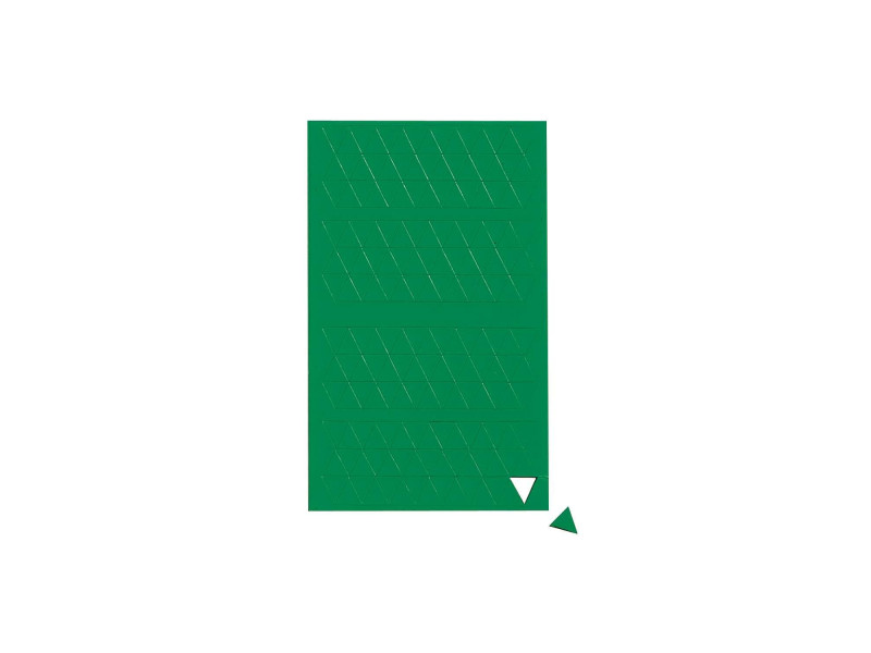 MAUL Symbole magnétique triangle, 10 x 10 mm, vert