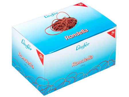 Läufer Bracelets élastiques RONDELLA, 100 mm, 1.000 g, rouge
