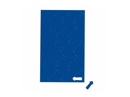 MAUL Symbole magnétique flèche, 20 x 10 mm, bleu