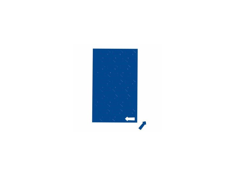 MAUL Symbole magnétique flèche, 20 x 10 mm, bleu