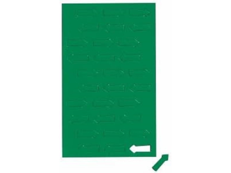 MAUL Symbole magnétique flèche, 20 x 10 mm, vert