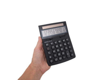 MAUL Calculatrice de bureau ECO 850, 12 chiffres, noir