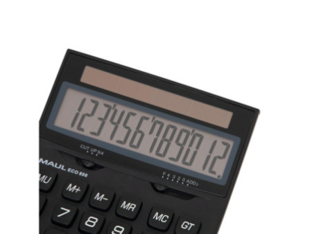 MAUL Calculatrice de bureau ECO 850, 12 chiffres, noir