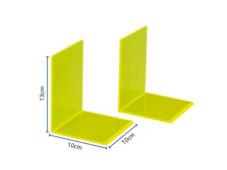 MAUL Serre-livres FLUO, en acrylique, jaune translucide