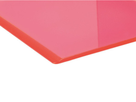 MAUL Serre-livres FLUO, en acrylique, rose translucide