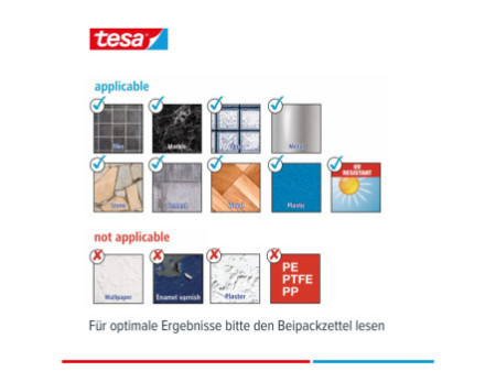 tesa Corbeille de rangement ALUXX S, carré, alu