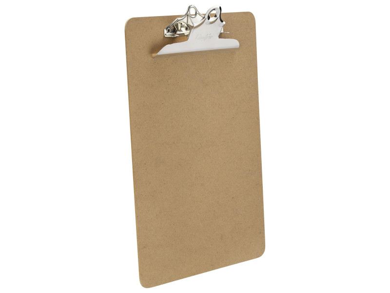 Läufer Porte-bloc à pince, panneau de fibres, A4, brun