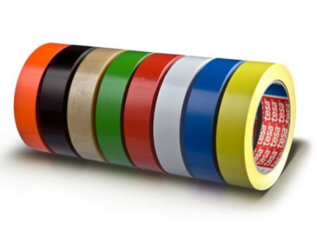 tesa Ruban adhésif d'emballage 60404, 19 mm x 66 m, noir