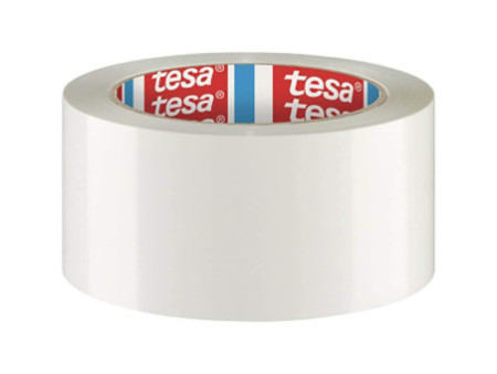 tesa tesapack Ruban adhésif 4124, PVC, 50 mm x 66 m, blanc