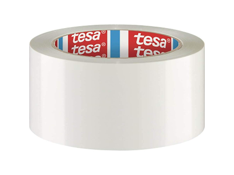 tesa tesapack Ruban adhésif 4124, PVC, 50 mm x 66 m, blanc