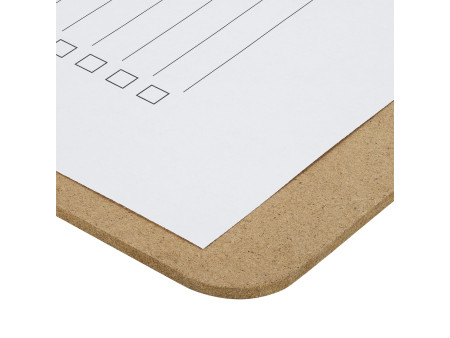 Läufer Porte-bloc à pince, panneau de fibres, A4, brun