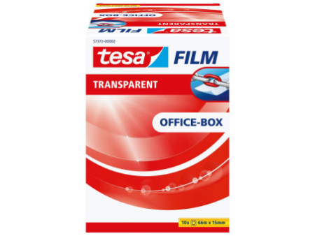 tesa Film Ruban adhésif, 15 mm x 66 m, transparent