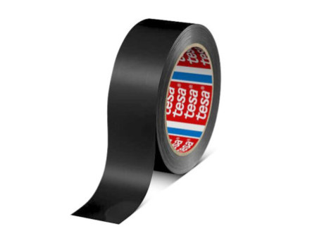 tesa Ruban adhésif d'emballage 60404, 19 mm x 66 m, rouge