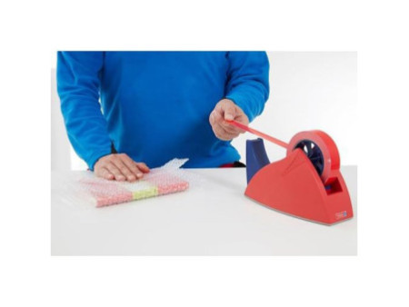 tesa Ruban adhésif d'emballage 60404, 19 mm x 66 m, rouge