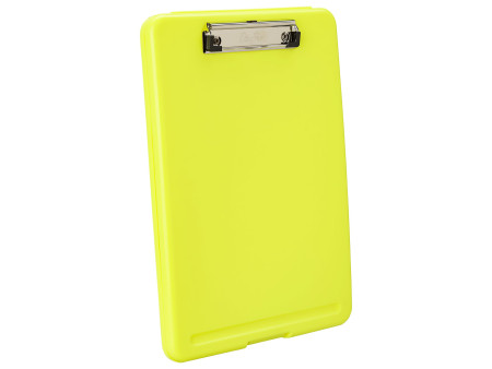 Läufer Porte-bloc à pince Safety, avec compartiment, jaune