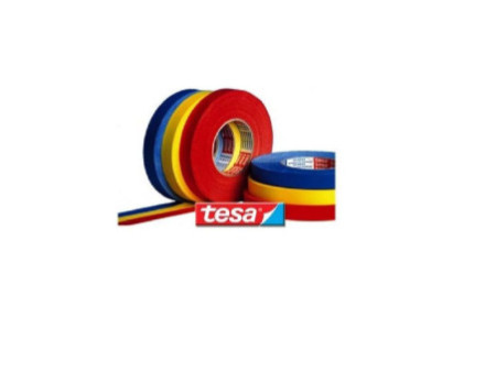 tesa Ruban toilé 4651 Premium, 19 mm x 50 m, rouge