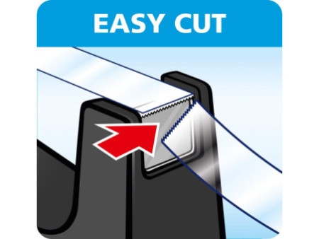 tesa Dévidoir de bureau Easy Cut Professional, noir