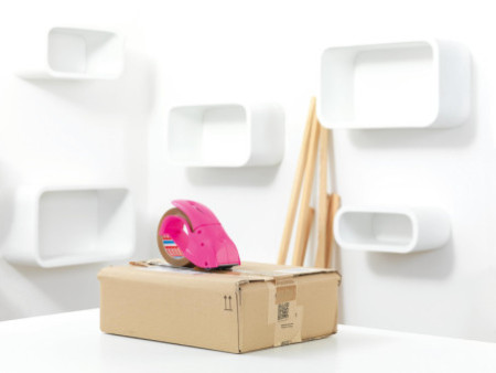 tesa tesapack Dévidoir 'pack 'n' go', équipé, rose