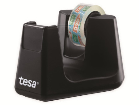tesa Dévidoir de bureau Smart ecoLogo, équipé, noir