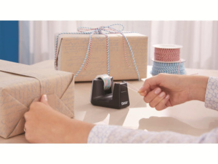 tesa Dévidoir de bureau Smart ecoLogo, équipé, noir