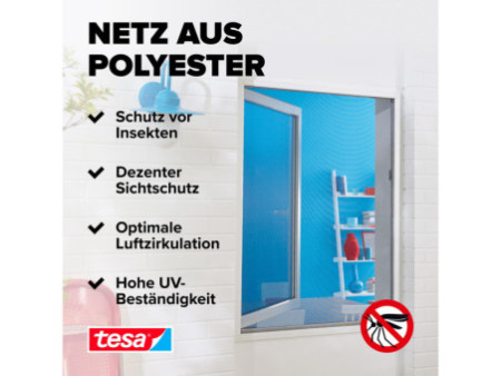 tesa Moustiquaire avec protection solaire pour fenêtre