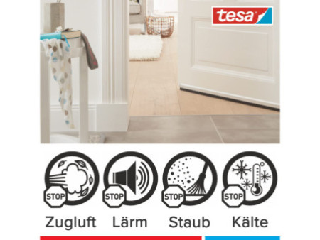 tesa Moll COMFORT Isolation bas de porte, 40 m x 1 m, marron