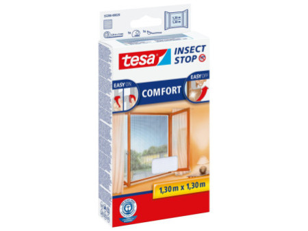 tesa Moustiquaire COMFORT pour fenêtre, 1,30 m x 1,30