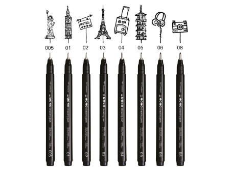 Tombow Feutre fin MONO drawing pen, largeur de tracé 05