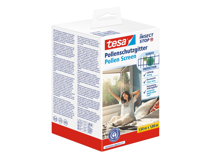 tesa Filtre à pollen pour fenêtre, 1,80 m x 1,50 m