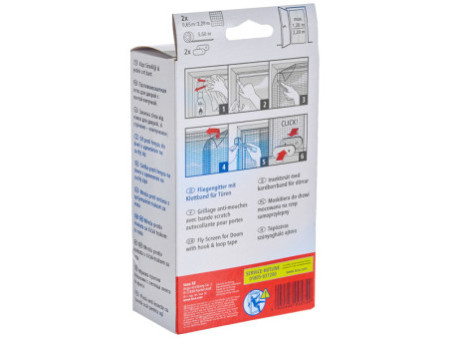 tesa Moustiquaire STANDARD portes, 2 pièces de 0,65 m x 2,2m