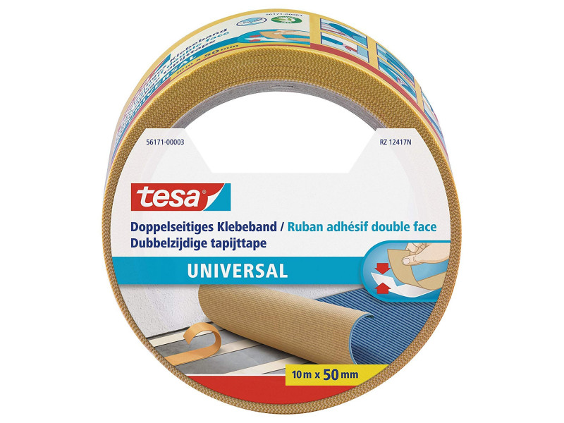 tesa Ruban adhésif universel à double face, 50 mm x 10 m