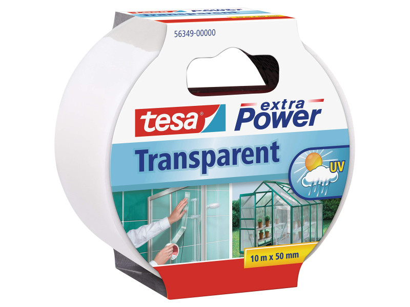tesa Ruban toilé extra Power, 48 mm x 10 m, transparent