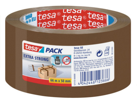 tesa Ruban adhésif d'emballage extra strong, 50 mm x 60 m