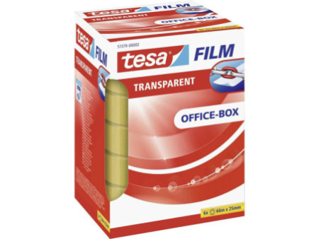 tesa Film Ruban adhésif, 25 mm x 66 m, transparent