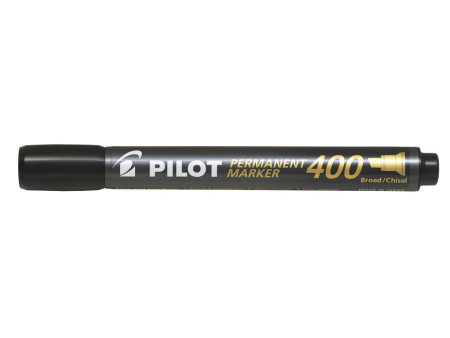 PILOT Marqueur permanent 400, pointe biseautée, noir
