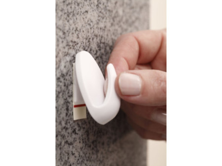 tesa Powerstrips Crochet adhésif SMALL, tendance, blanc