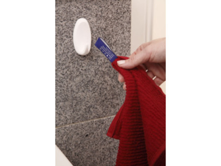 tesa Powerstrips Crochet adhésif SMALL, tendance, blanc