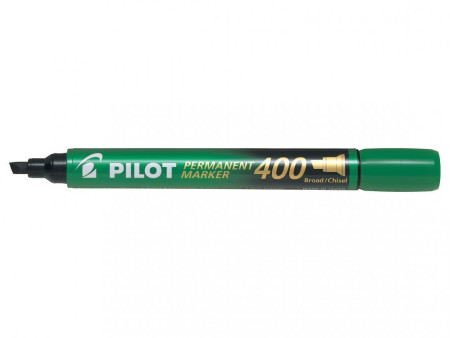 PILOT Marqueur permanent 400, pointe biseautée, vert