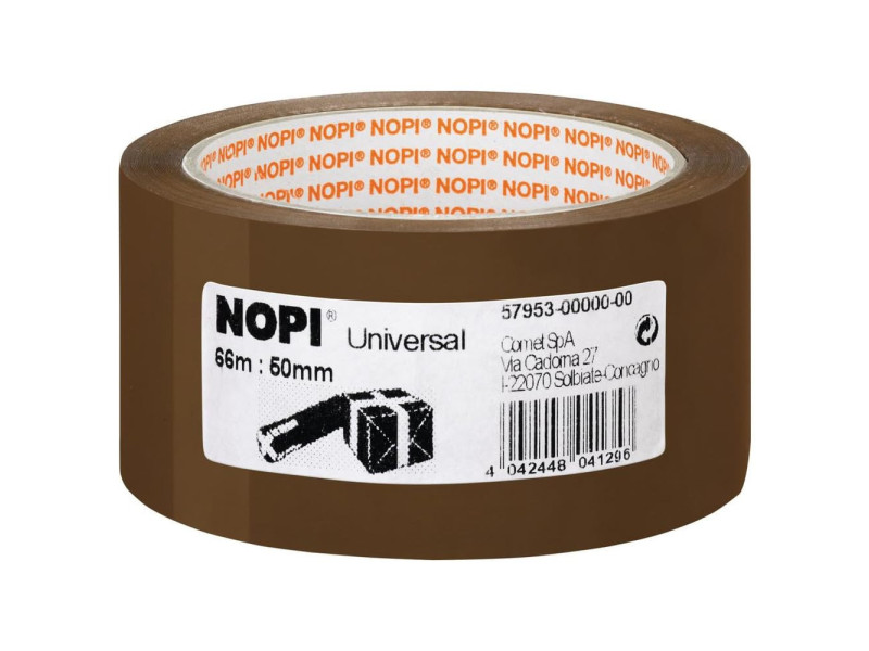 NOPI Ruban adhésif universel pour emballage, 50 mm x 66 m