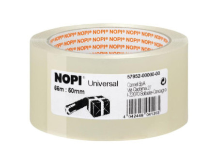 NOPI Ruban adhésif universel pour emballage, 50 mm x 66 m