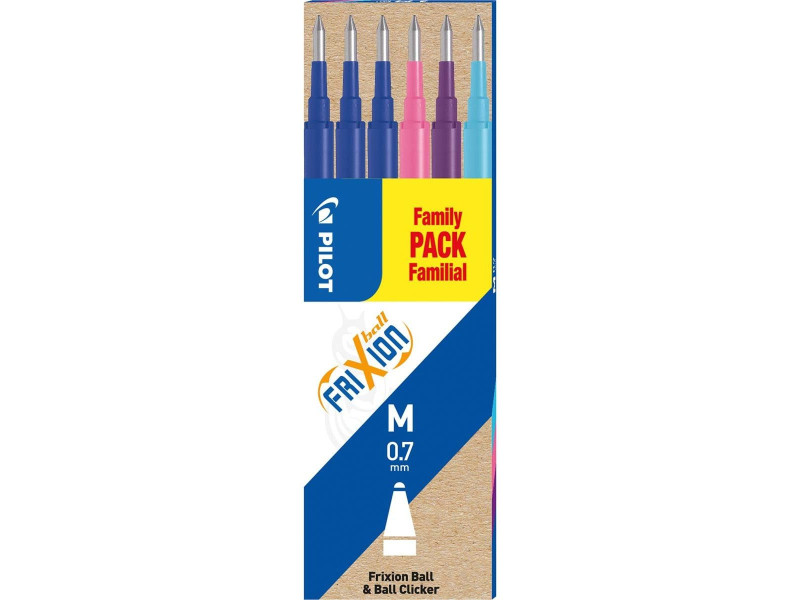 PILOT Recharge pour roller FRIXION BALL BLS-FR7, assorti