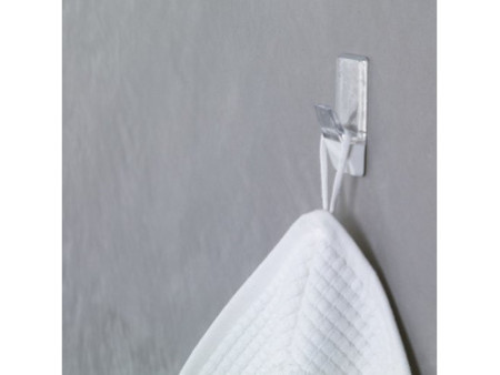 tesa Powerstrips Crochet adhésif LARGE, transparent / blanc