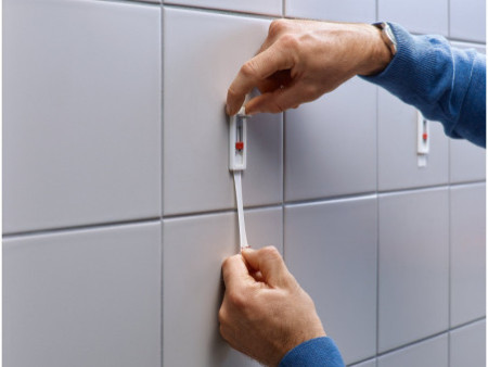 tesa Powerstrips Vis adhésive pour carrelage/métal, blanc