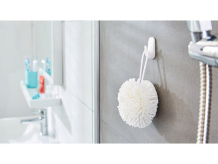 tesa Powerstrips Crochet WATERPROOF Small, plastique, blanc