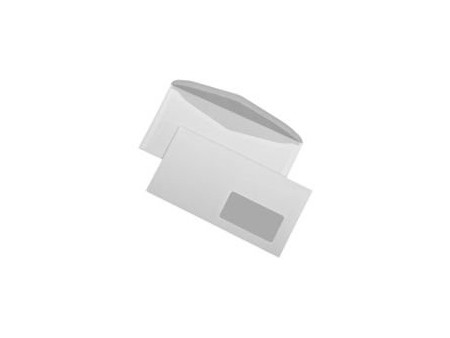 MAILmedia enveloppes C6/5 gommées, avec fenêtre à droite