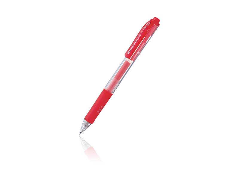Pentel Stylo bille encre à gel Hybrid Gel Grip K157, rouge