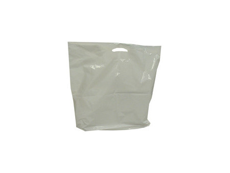 HAPPEL Sac cabas en LDPE, (L)380 x (P)50 x (H)450 mm, blanc