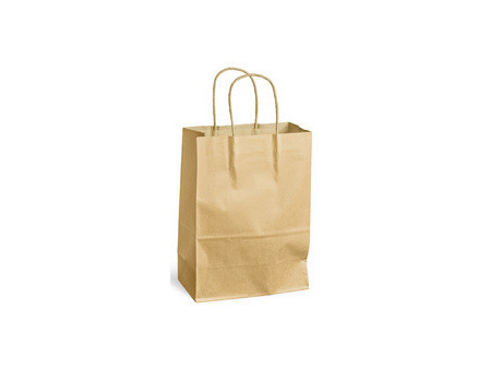 MAILmedia Sac en papier avec cordelette, 15,7 litres, marron