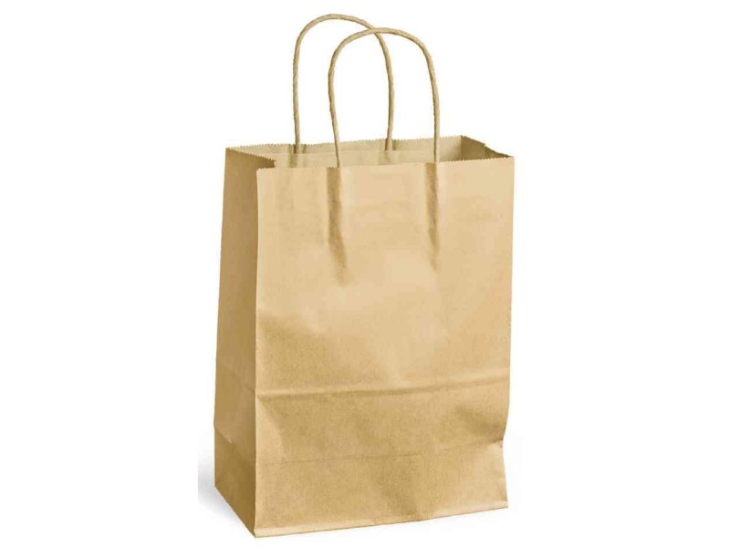 MAILmedia Sac en papier avec cordelette, 15,7 litres, rouge