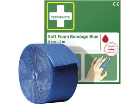 CEDERROTH Pansement 'Soft Foam Bandage', bleu